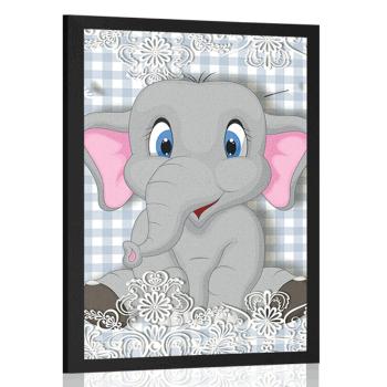 Plakat mały słonik