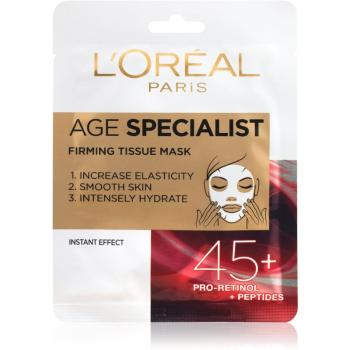 L’Oréal Paris Age Specialist 45+ maska w płachcie z natychmiastowym działaniem ujędrniającym i wygładzającym