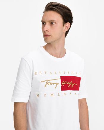 Tommy Hilfiger Signature Flag Koszulka Biały