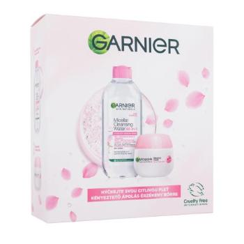 Garnier Skin Naturals Rose Cream Gift Set zestaw Krem do twarzy na dzień 50 ml + woda micelarna 400 ml dla kobiet Uszkodzone pudełko
