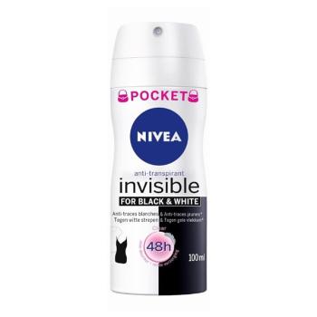 Nivea Invisible Black & White Clear antyperspirant w sprayu dla kobiet 100 ml