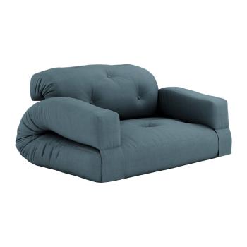 Sofa rozkładana z niebieskim obiciem Karup Design Hippo Petrol Blue