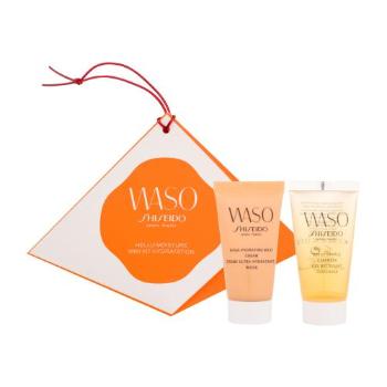 Shiseido Waso Hello Moisture Mini Kit Hydration zestaw Krem do twarzy na dzień 30 ml + oczyszczający żel 30 ml dla kobiet