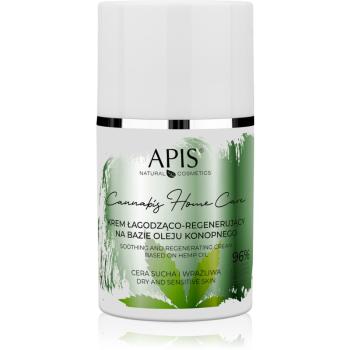 Apis Natural Cosmetics Cannabis Home Care lekki krem nawilżający do skóry suchej i wrażliwej 50 ml