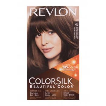Revlon Colorsilk Beautiful Color farba do włosów Farba do włosów 59,1 ml +aktywator 59,1 ml + odżywka 11,8 ml + rękawice 43 Medium Golden Brown