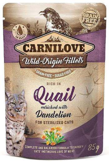 CARNILOVE Quail &amp; Dandelion 24 x 85g mokra karma dla kotów kastrowanych Przepiórka z mniszkiem
