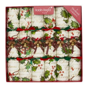 Crackery świąteczne zestaw 6 szt. Holly Bells – Robin Reed