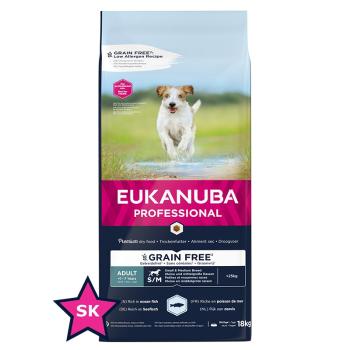 EUKANUBA Karma dla dorosłych psów małych i średnich ras bez zbóż 18 kg