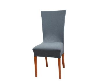 Pokrowiec na krzesło z oparciem - antracytowy - Rozmiar 80 x 40 cm