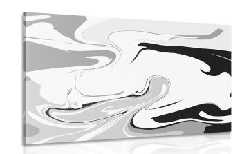 Obraz abstrakcyjny wzór w wersji czarno-białej - 60x40