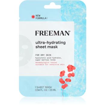 Freeman Essentials Hyaluronic Acid & Super Berries maska nawilżająca w płacie do skóry suchej 28 ml
