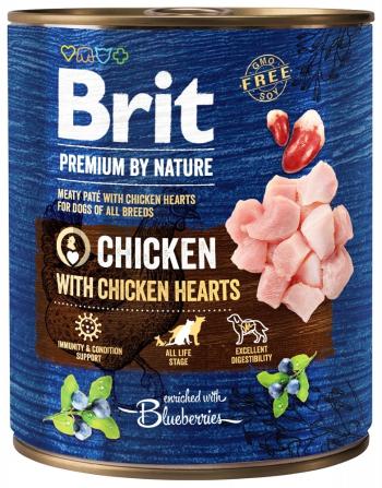 BRIT Premium by Nature 6 x 800 g kurczak i serca naturalna karma dla psa