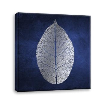 Obraz Styler Canvas Silver Uno White Leaf, 60x60 cm