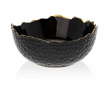 Miska ceramiczna TIGELLA 20 cm czarna/złota