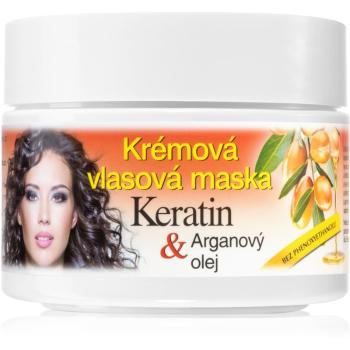 Bione Cosmetics Keratin + Argan maseczka regenerująca do włosów 260 ml