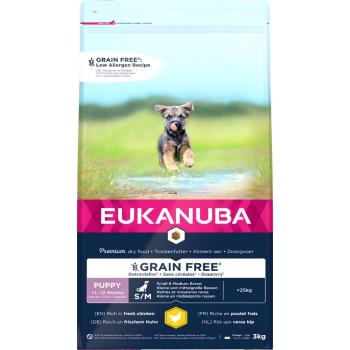 EUKANUBA Puppy Grain Free S/M Rasy małe i średnie 3 kg