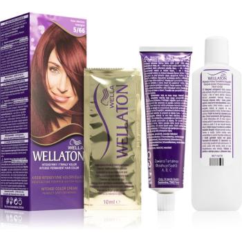 Wella Wellaton Permanent Colour Crème farba do włosów odcień 5/66 Aubergine