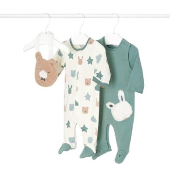 Mayoral 2 pack sleep overall green