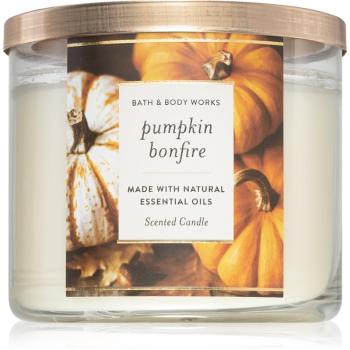 Bath & Body Works Pumpkin Bonfire świeczka zapachowa z olejkami eterycznymi 411 g