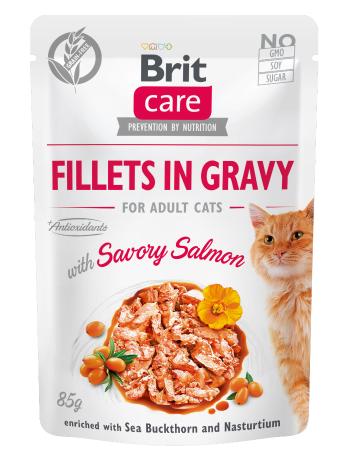 BRIT CARE cat pouch ADULT  SAVORY salmon - 1x85g