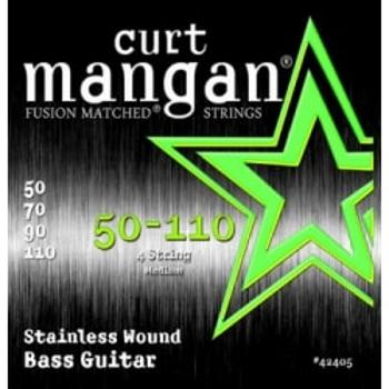 Curt Mangan 50-110 Sstainless Steel Wound Bass 42405 Struny Do Gitary Basowej