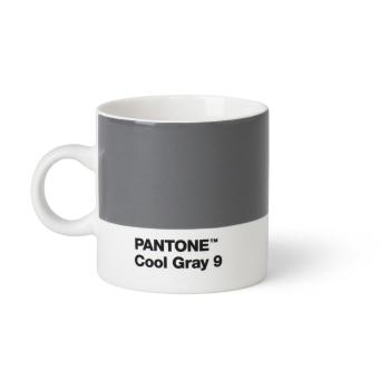 Szary kubek Pantone Espresso, 120 ml