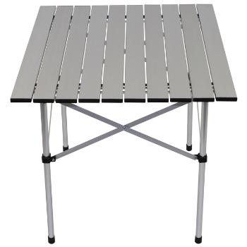 Stół kempingowy ze składanym stelażem, aluminiowy