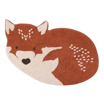 Kasztanowy dywan bawełniany Nattiot Little Wolf, 70x110 cm