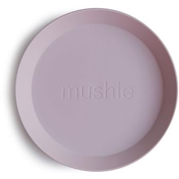 Mushie Round Dinnerware Plates talerz Soft Lilac 1 szt.