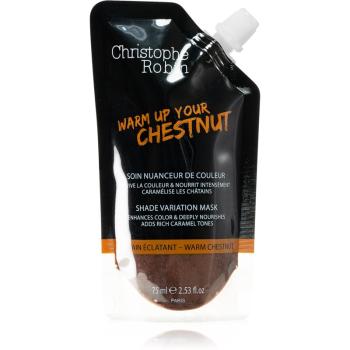 Christophe Robin Shade Variation Mask maska koloryzująca do włosów Warm Chestnut 75 ml