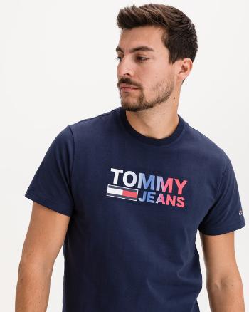 Tommy Jeans Color Corporation Logo Koszulka Niebieski
