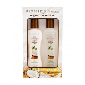 Farouk Systems Biosilk Silk Therapy Organic Coconut Oil zestaw Szampon 3v1 167 ml + Odżywka bez spłukiwania 167 ml dla kobiet