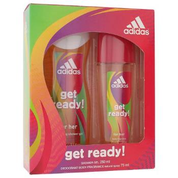 Adidas Get Ready! For Her zestaw 75ml Deodorant + 250ml Żel pod prysznic dla kobiet