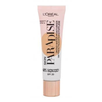 L'Oréal Paris Skin Paradise Tinted Water-Cream SPF20 30 ml podkład dla kobiet 02 Medium