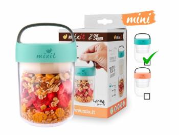 Mini Mixit 2go - pojemnik na przekąski 400 ml (miętowy)