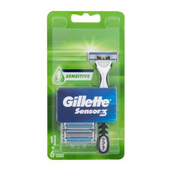 Gillette Sensor3 Sensitive 1 szt maszynka do golenia dla mężczyzn Uszkodzone pudełko