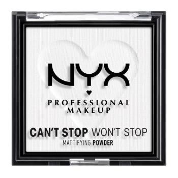 NYX Professional Makeup Can't Stop Won't Stop Mattifying Powder 6 g puder dla kobiet 11 Bright Translucent