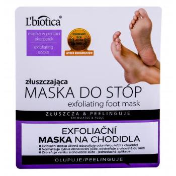 L'Biotica Foot Mask Exfoliating 1 szt maseczka do nóg dla kobiet