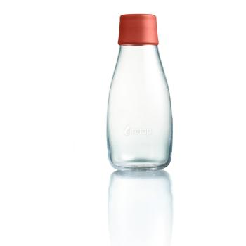 Ciemnopomarańczowa szklana butelka ReTap, 300 ml