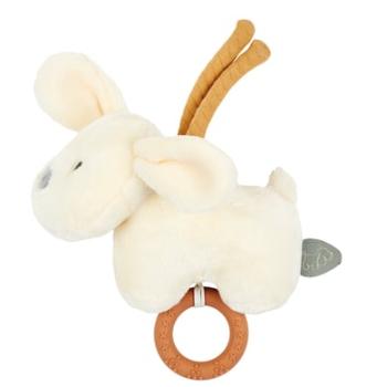 Nattou Charlie Mini Toy Dog Flannel Vanilla