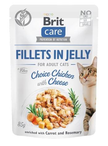 BRIT Care Fillets in Jelly Choice Chicken&amp;Cheese 24 x 85 g Kurczak i ser