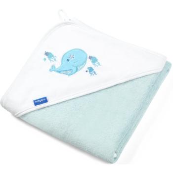 BabyOno Take Care Bamboo Towel ręcznik kąpielowy z kapturem Blue 85x85 cm