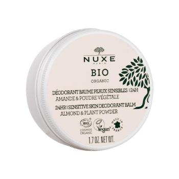 NUXE Bio Organic 24H Sensitive Deodorant Balm Almond & Plant Powder 50 g dezodorant dla kobiet