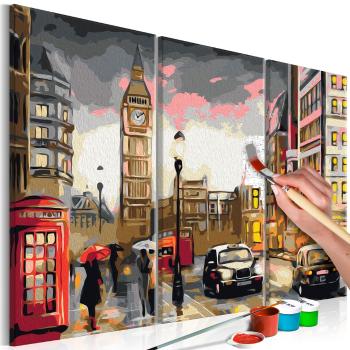 Obraz malowanie po numerach ulica w Londynie - Streets Of London - 60x40