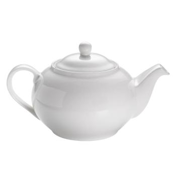Biały porcelanowy dzbanek do herbaty Maxwell & Williams Basic, 1 l