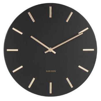 Karlsson 5821BK Stylowy zegar ścienny śr. 30 cm