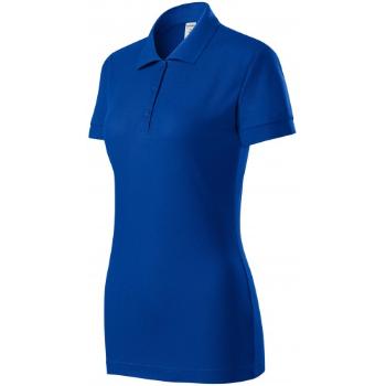 Damska dopasowana koszulka polo, królewski niebieski, XL