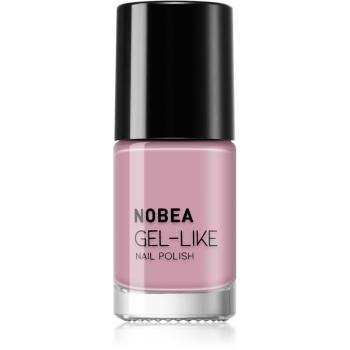 NOBEA Day-to-Day Gel-like Nail Polish lakier do paznokci z żelowym efektem odcień Old style pink #N50 6 ml