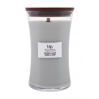WoodWick Lavender & Cedar 610 g świeczka zapachowa unisex