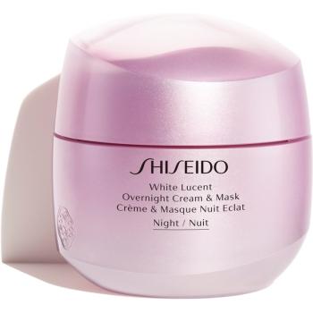 Shiseido White Lucent Overnight Cream & Mask nawilżający krem i maseczka na noc przeciw przebarwieniom skóry 75 ml